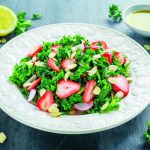 Kale and strawberry salad